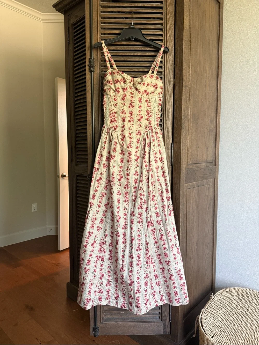 ABERCROMBIE & FITCH Bra-Free Dipped Waist Maxi Dress | Size XST
